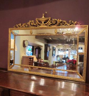 Fine 19th Century Adams Style Gilt Wall Mirror