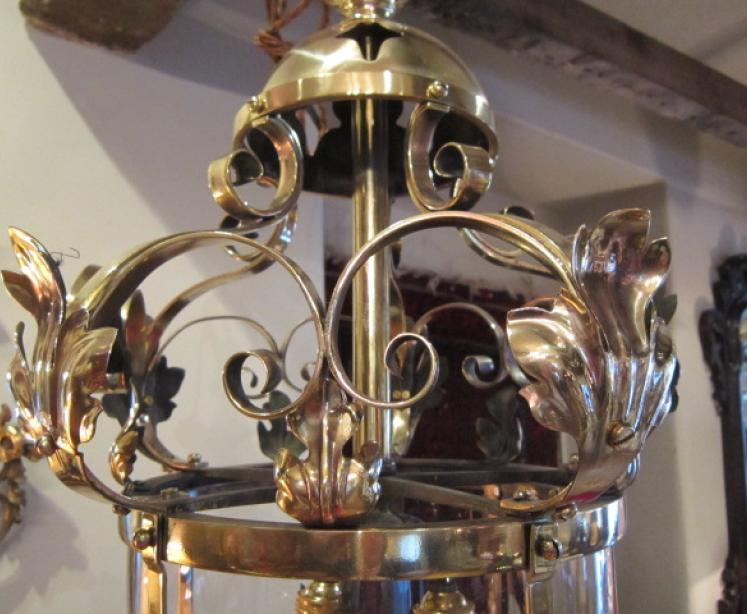 Stunning Victorian Cut Glass Hall Lantern - Image 3