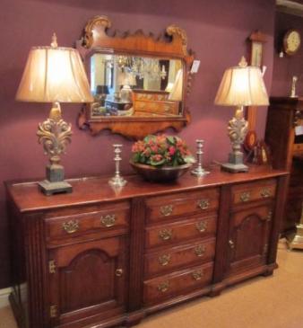 Outstanding George II Oak Low Dresser Base