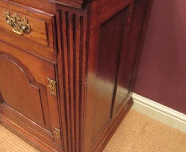 Outstanding George II Oak Low Dresser Base - Image 5