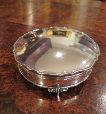 Quality George III Style Large Silver Ring Box