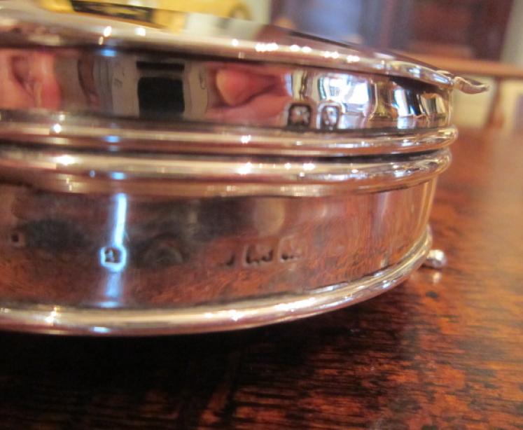 Quality George III Style Large Silver Ring Box - Image 5