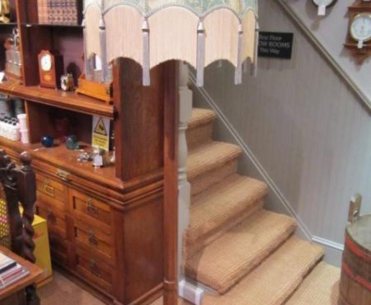 Original Mouseman Tall Oak Lamp Standard - Image 1