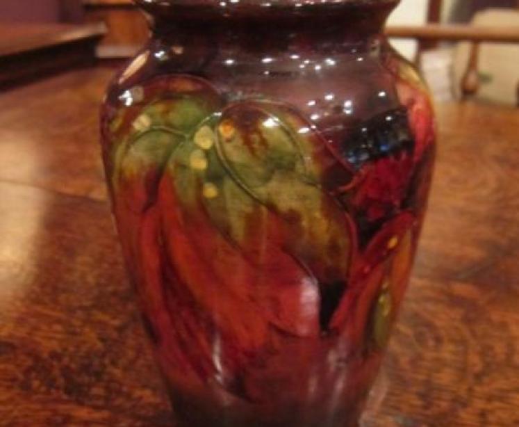 Rare Moorcroft Flambe Leaf & Blackberries Vase - Image 5