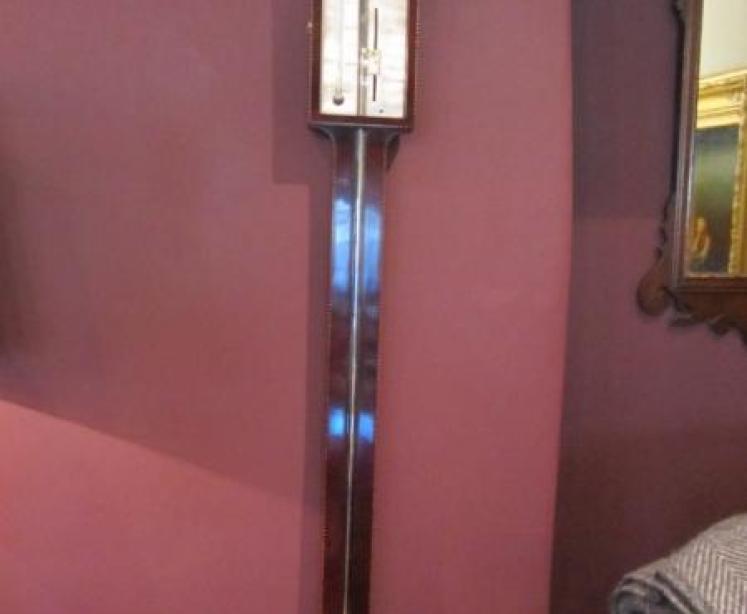 Superb Regency Inlaid Norwich Stick Barometer - Image 1