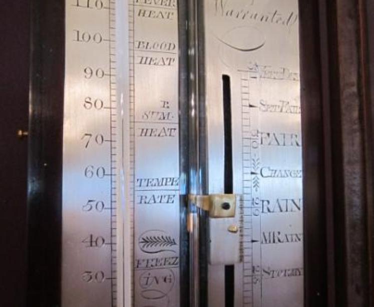 Superb Regency Inlaid Norwich Stick Barometer - Image 2