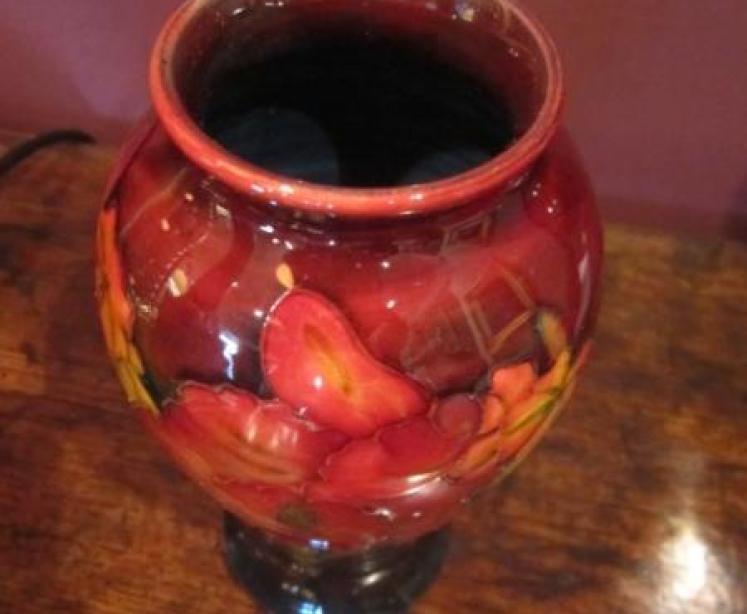 High Quality Moorcroft Flambe Orchid Vase - Image 4