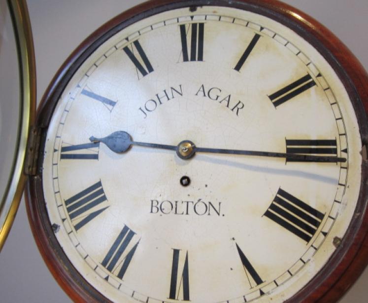 Fine Mid 19th Century Mahogany Fusee Wall Clock - Image 4