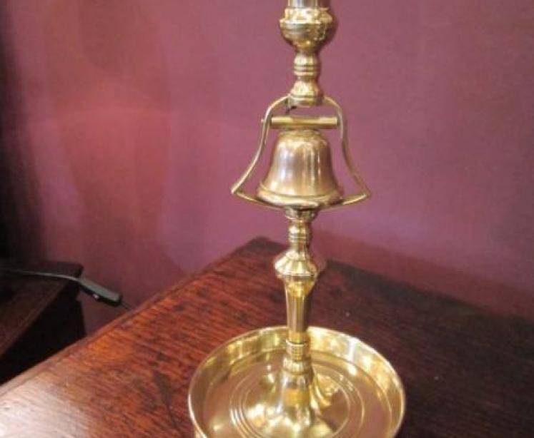 Rare Pair of George III Tavern Bell Candlesticks - Image 2