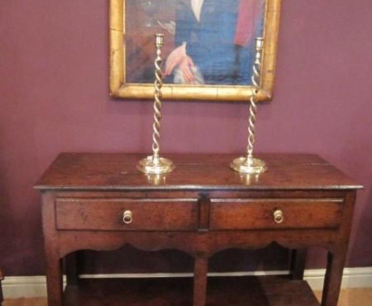 Very Rare George II Period Oak Dresser Base - Image 1