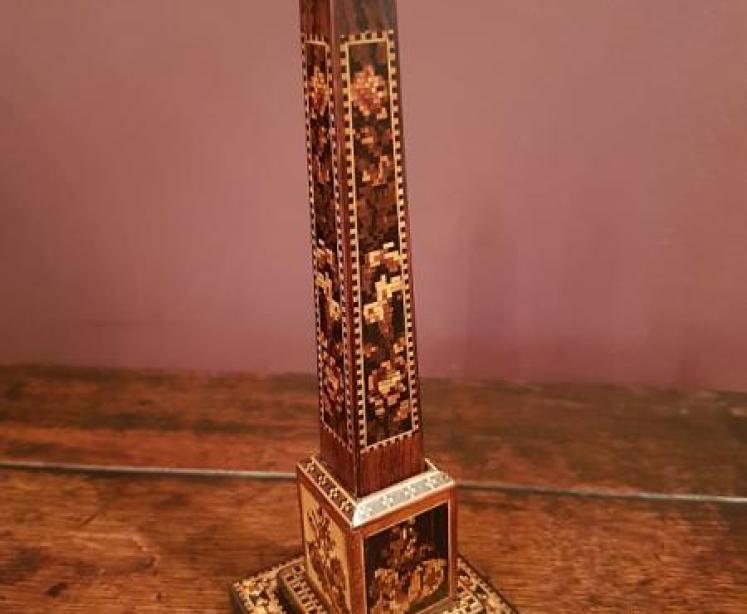 Victorian Tunbridge Ware Desk Top Thermometer - Image 3