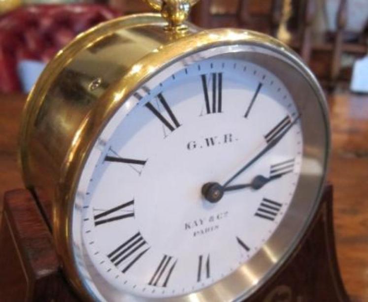 Superb Victorian GWR Station Master's Mantel Clock - Image 2