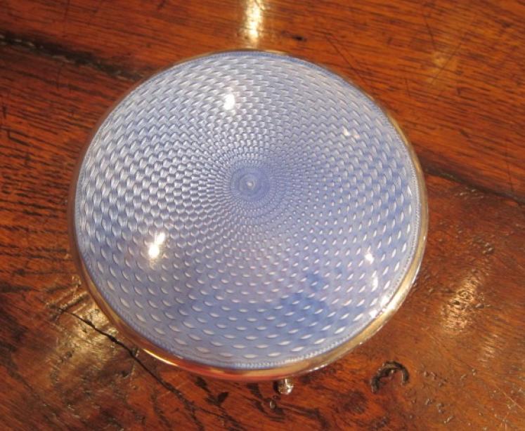 Quality George V Silver & Enamel Jewel Box - Image 3