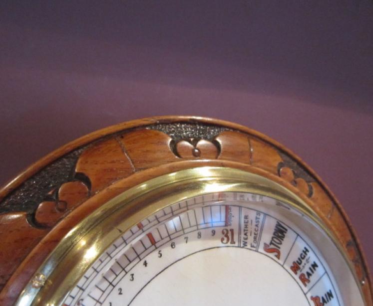 Superb Victorian Double Scale Aneroid Barometer - Image 5