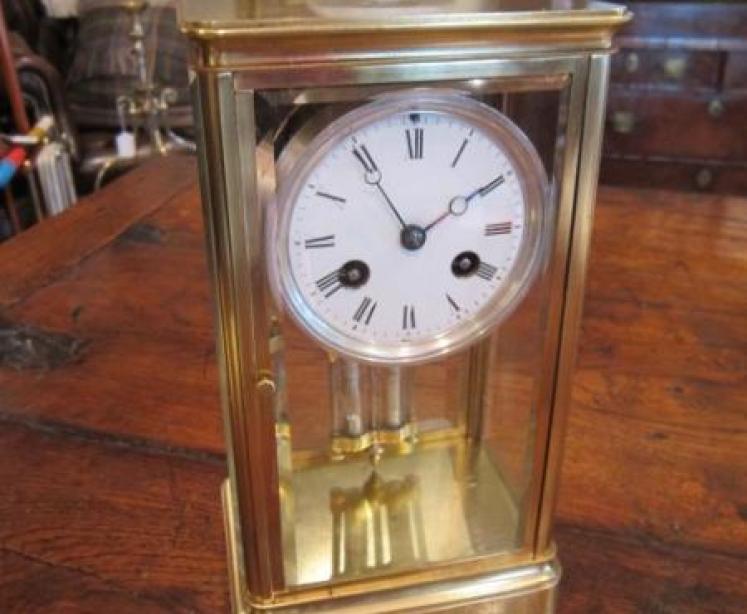 Very Small 19th Century French 'Four Glass' Clock - Image 1