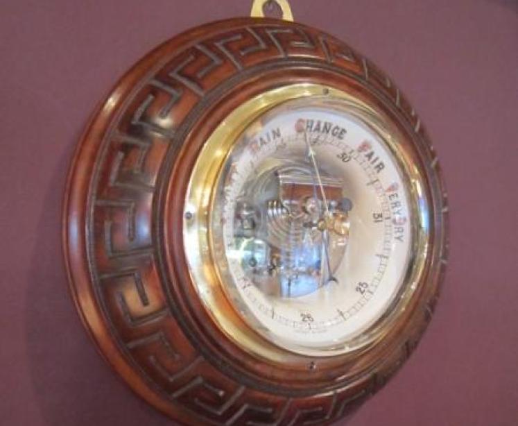 Superb Victorian Skeletonised Aneroid Barometer - Image 1