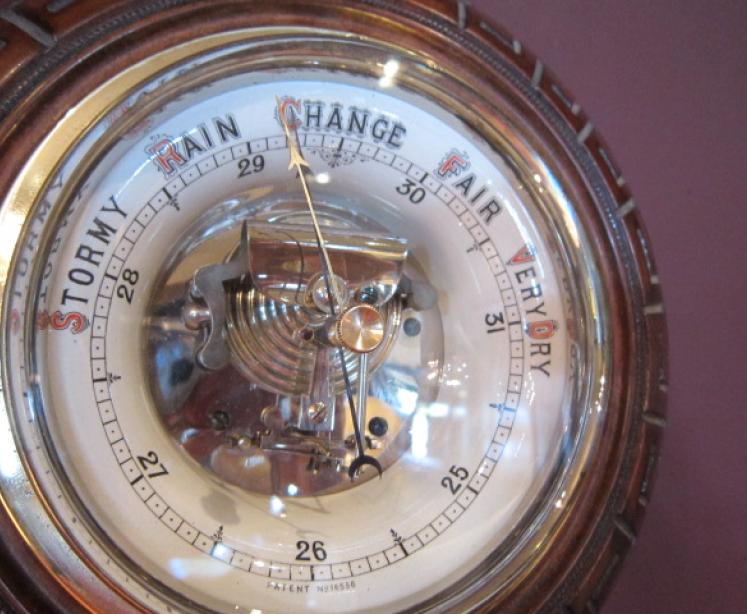 Superb Victorian Skeletonised Aneroid Barometer - Image 3