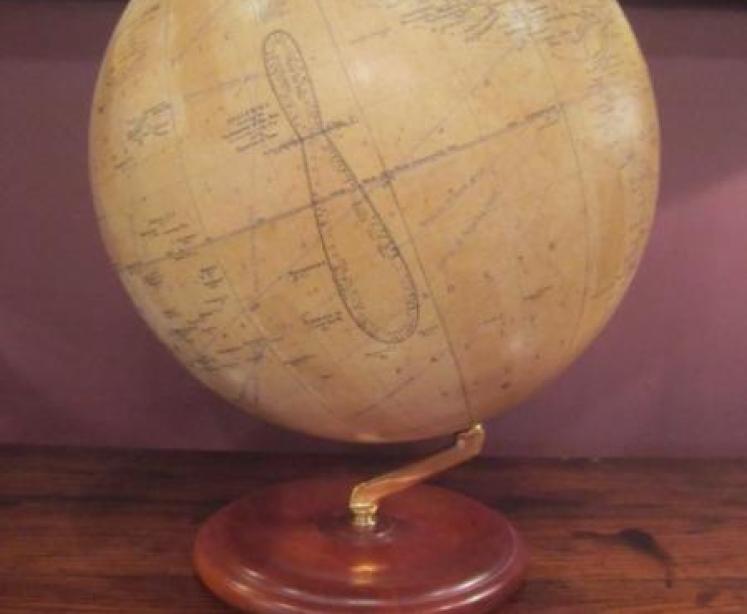 Large Phillip's 12" Paper Mache Terrestrial Globe - Image 1