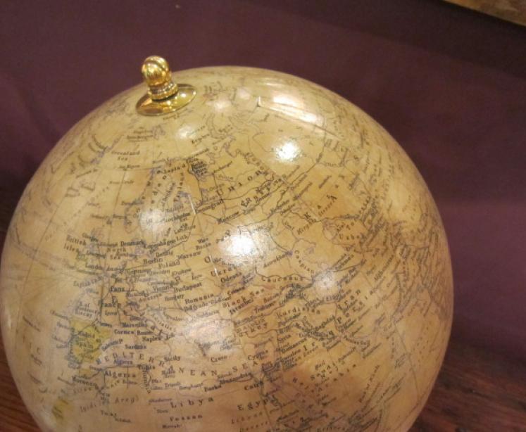 Large Phillip's 12" Paper Mache Terrestrial Globe - Image 3