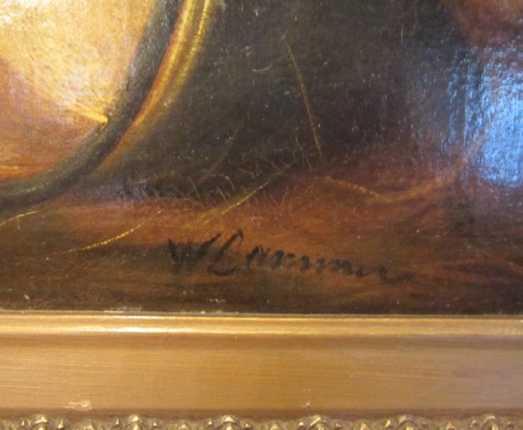 Large 19th Century 'Poultry  in Kitchen' Oil Painting - Image 4