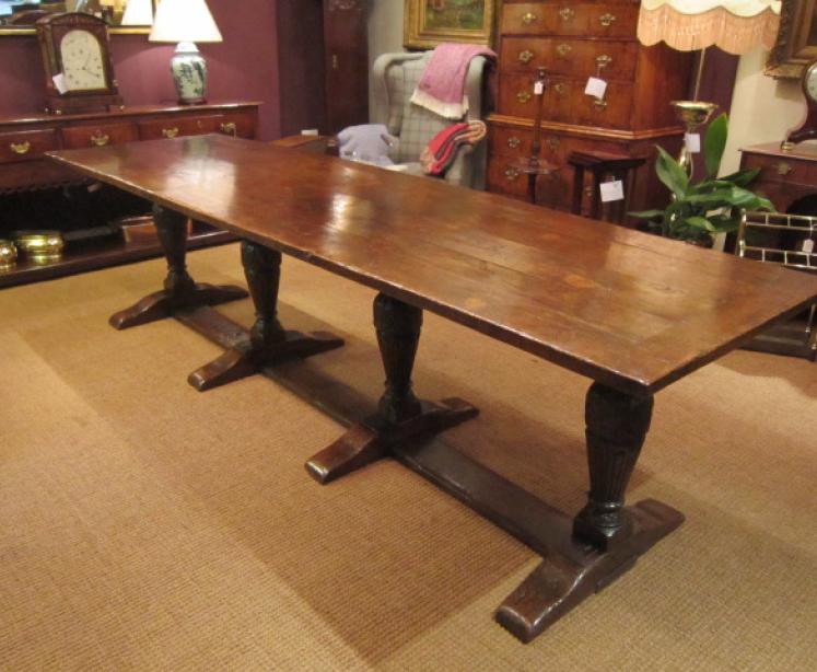 Outstanding Large George III Period Refectory Table - Image 1