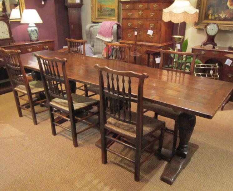 Outstanding Large George III Period Refectory Table - Image 5