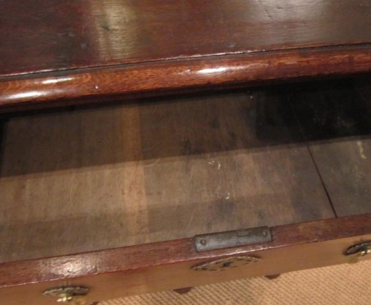 Very Small George I Oak Chest on Stand - Image 5