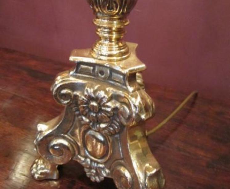 Superb Pair of Edwardian Bronze Church Candlesticks - Image 3