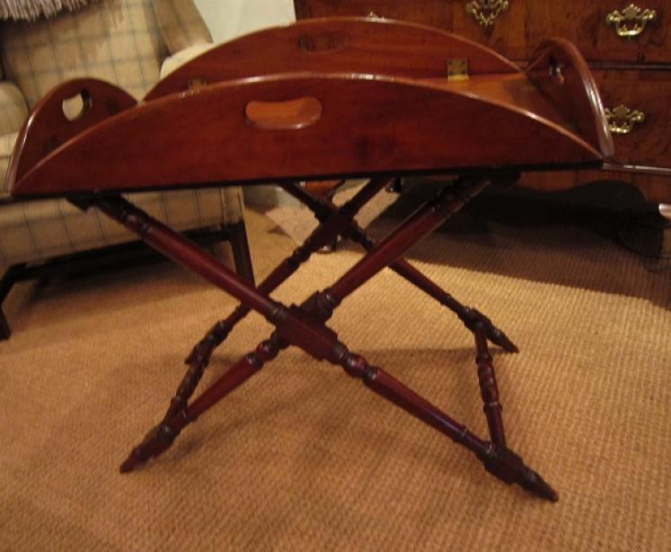 Top Quality Early Victorian Butler's Tray on Stand - Image 4