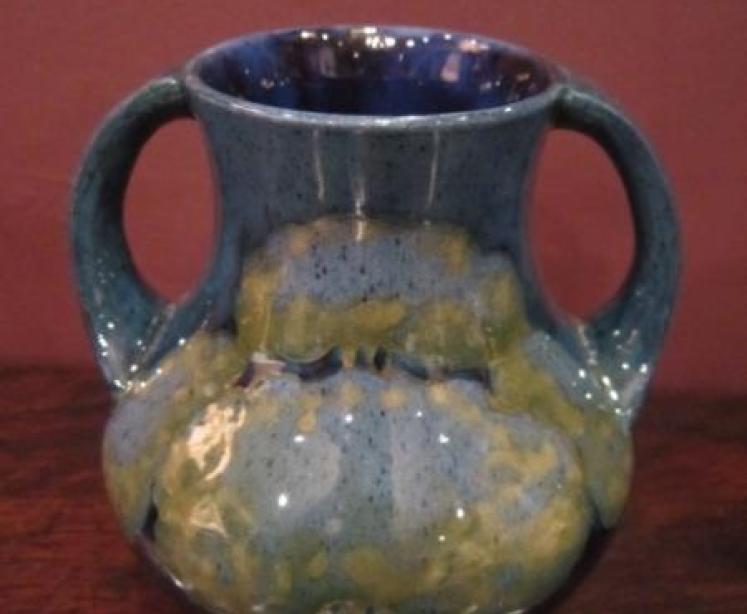 Moorcroft Moonlit Blue Twin Handled Vase - Image 5