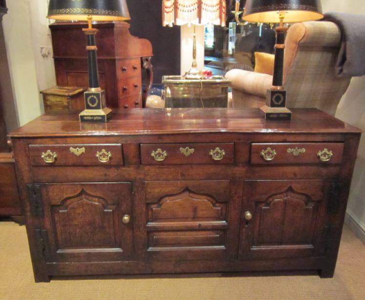 Outstanding George II Period Oak Cupboard Dresser - Image 1