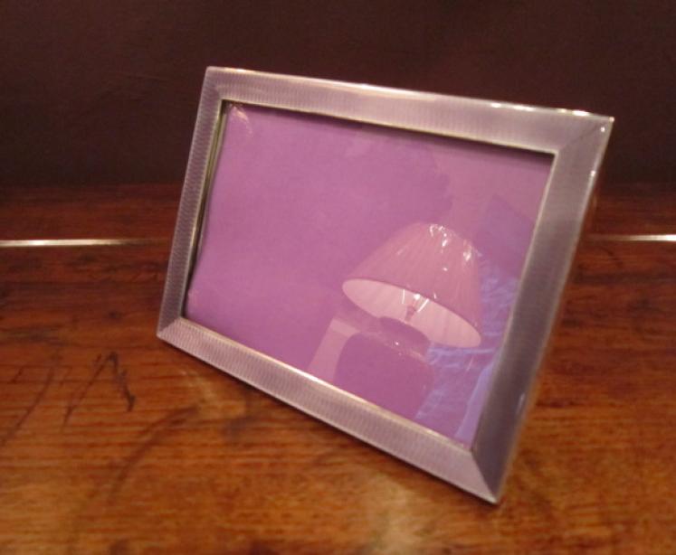Superior George V Silver & Guilloche Photo Frame - Image 5