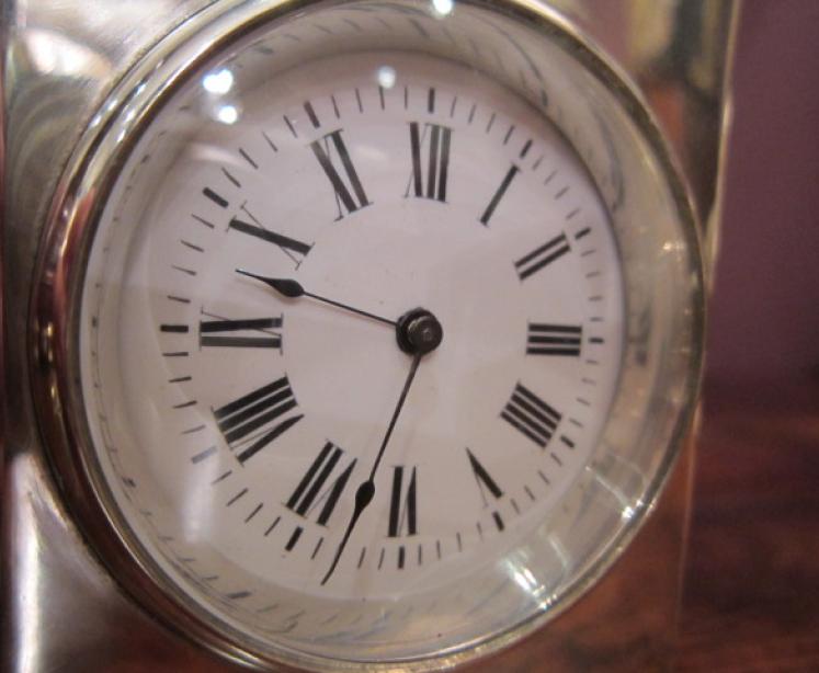 Fine Edwardian Miniature Silver Carriage Clock - Image 3