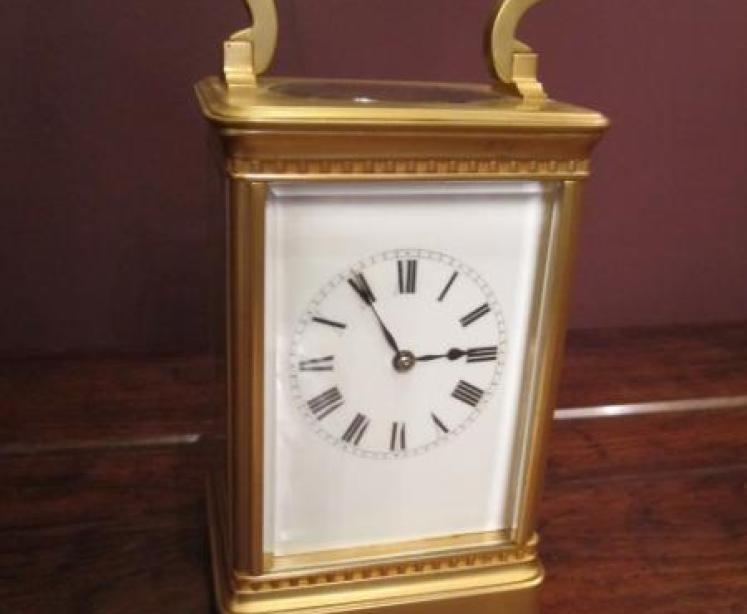 Fine 19th Century Gilded Striking Carriage Clock - Image 1
