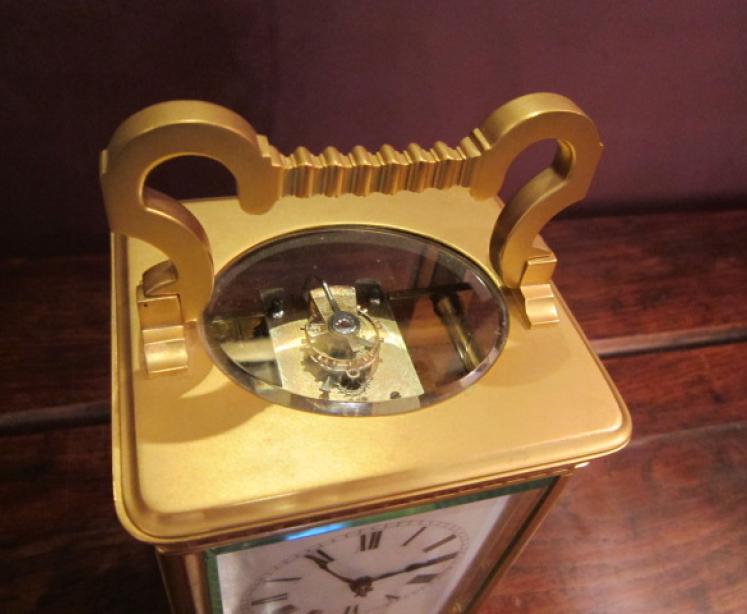 Fine 19th Century Gilded Striking Carriage Clock - Image 2