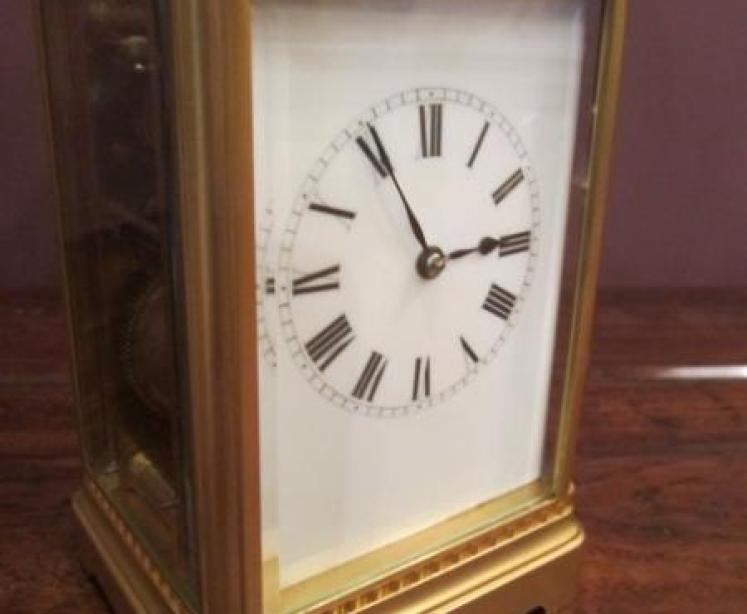 Fine 19th Century Gilded Striking Carriage Clock - Image 3