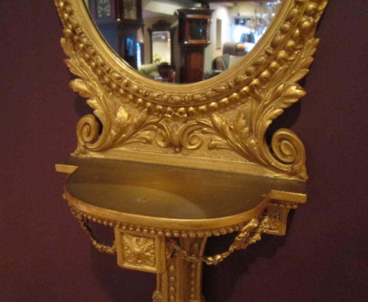 Superb Rare Pair of 19th Century Wall Sconce Mirrors - Image 5