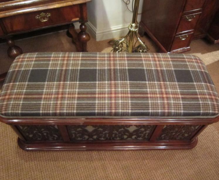 Stunning Early Victorian Rosewood Ottoman - Image 2