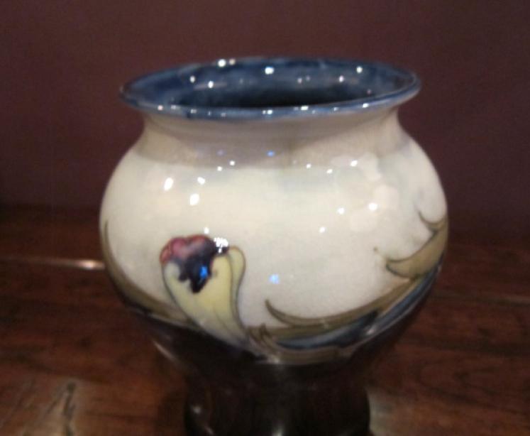 Early Moorcroft 'Pansy Bud' Design Vase - Image 2