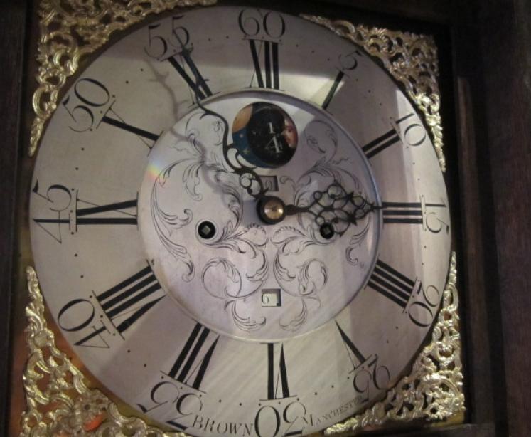 Fine Georgian 8 Day Manchester Longcase Clock - Image 4