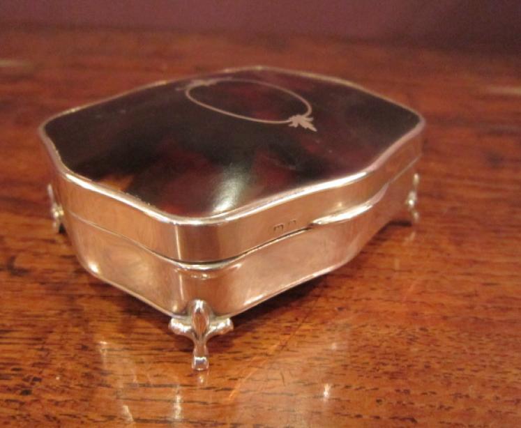 High Quality George V Silver & Tortoiseshell Jewel Box - Image 1