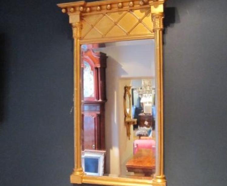 Regency Period Gilt Pier Glass Wall Mirror - Image 1