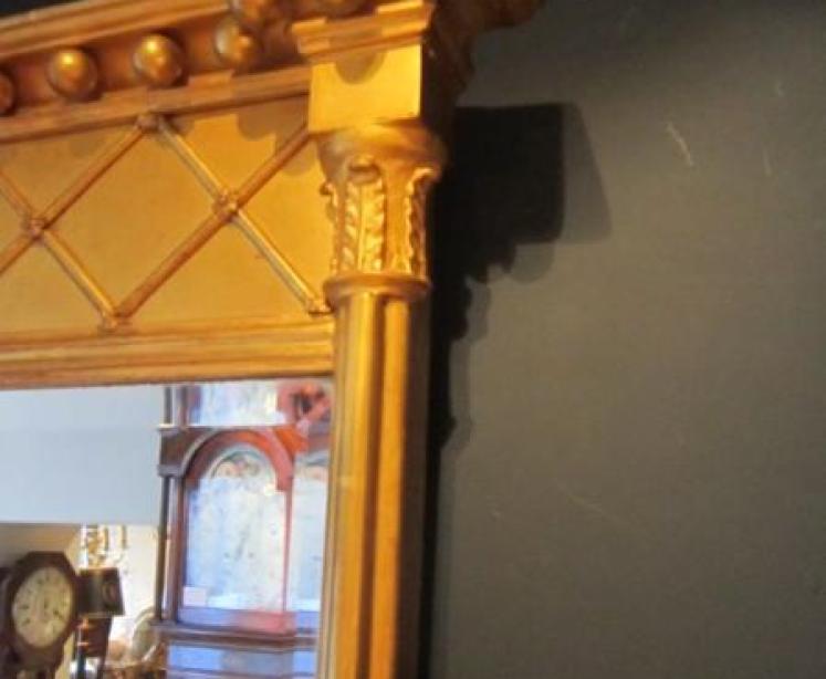 Regency Period Gilt Pier Glass Wall Mirror - Image 4