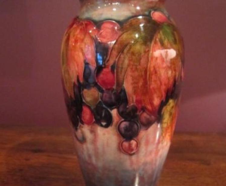 Moorcroft Leaf & Autumn Berries Flambe Vase - Image 3