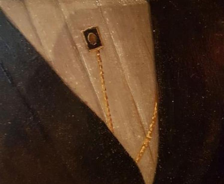 Impressive Mid 19th Century Colonial Oil Portrait  - Image 5