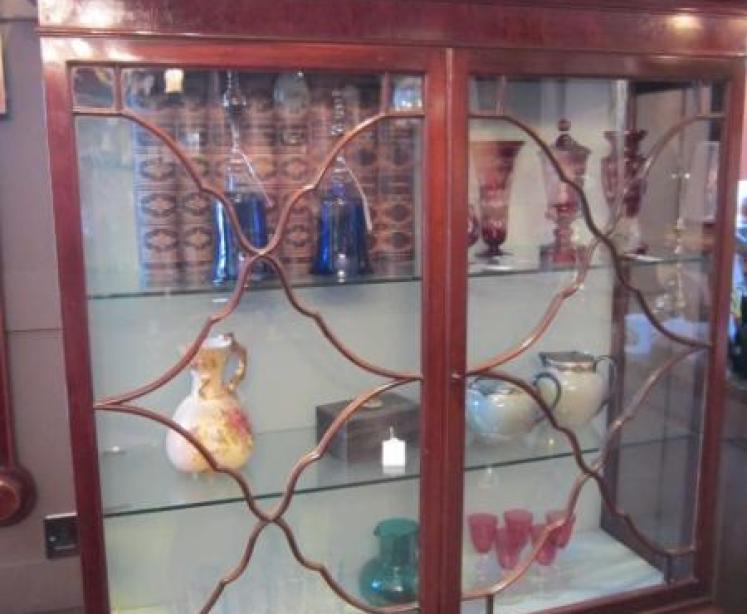 George III Style Astrayal Glazed Display Cabinet - Image 3