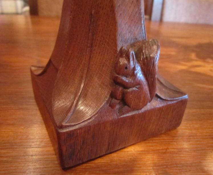 Rare Mouseman Apprentice Three Way Candleabra - Image 5