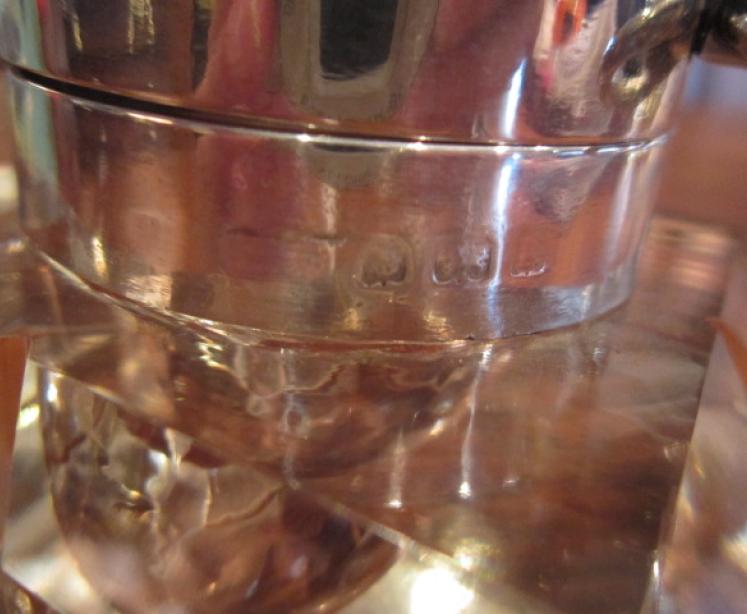 Superb Edwardian Silver Inkwell & Watch Top - Image 4