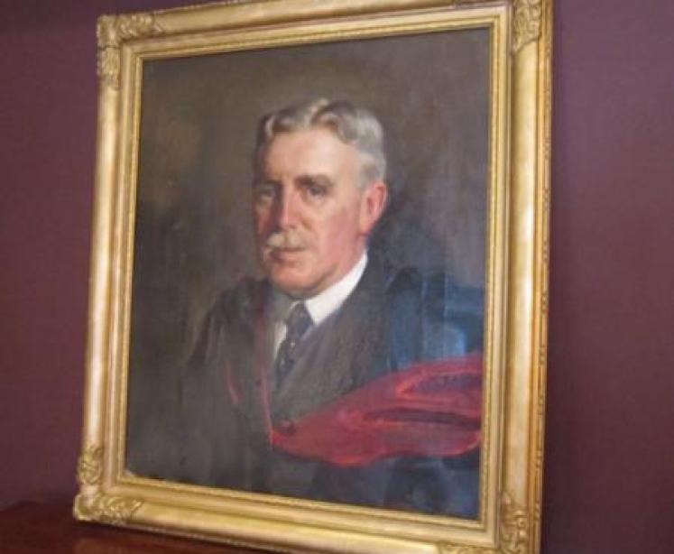19th Century Oil Portrait of School Master - Image 2