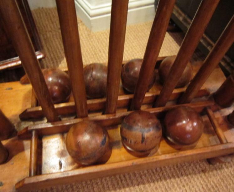 Original Victorian Ash & Elm Croquet Stand - Image 2